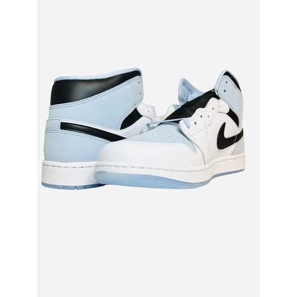 Nike Air Jordan 1 Mid SE White/Blue AJ1 Casual Lifestyle Shoe DV1308-104 Size 12 - Picture 3 of 11